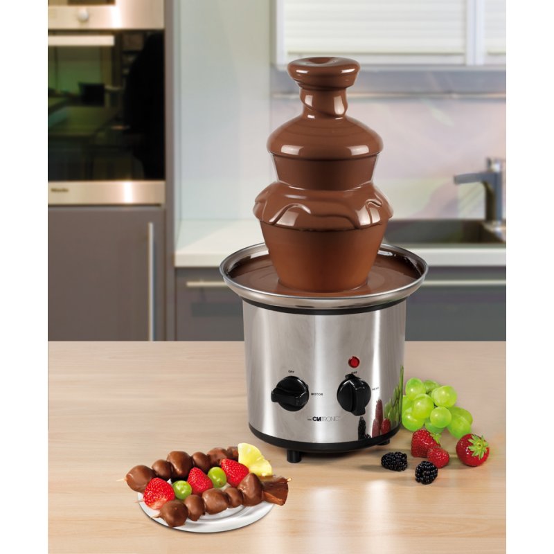 CLATRONIC fontaine à chocolat SKB 3248, acier inoxydable, 170 Watts